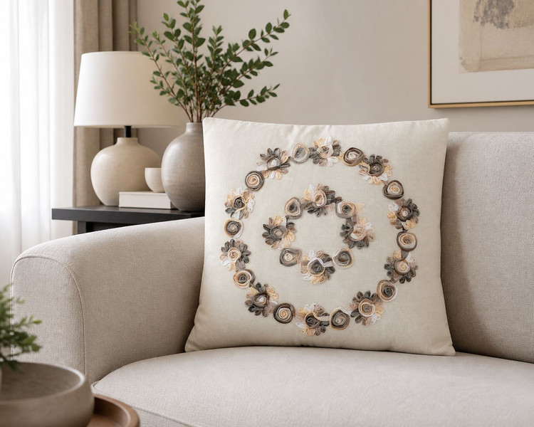✅کاور کوسن های روبان دوزی✅