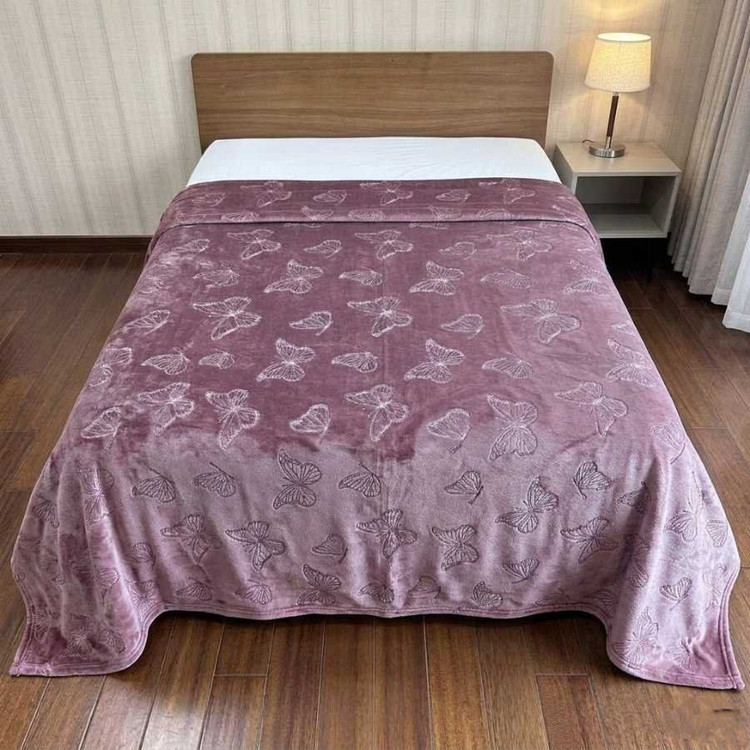 ✅پتو ژله ای دونفره طرح پروانه ، کیفیت ابریشمی وارداتی✅