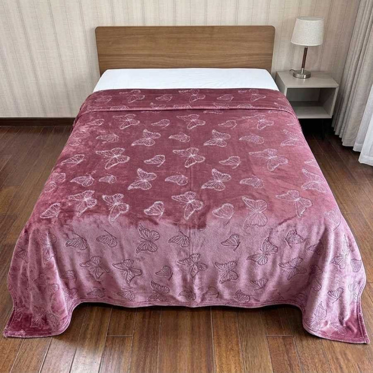 ✅پتو ژله ای دونفره طرح پروانه ، کیفیت ابریشمی وارداتی✅