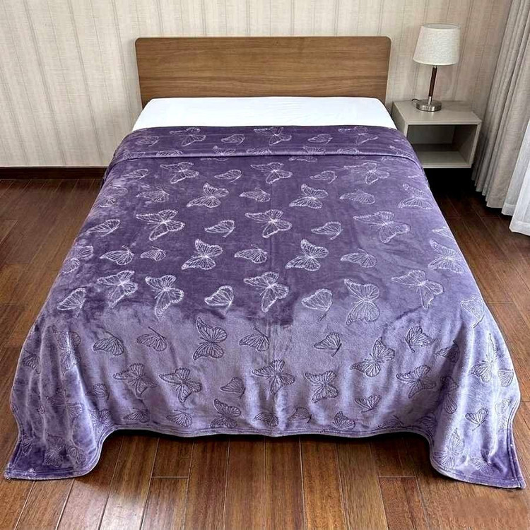 ✅پتو ژله ای دونفره طرح پروانه ، کیفیت ابریشمی وارداتی✅